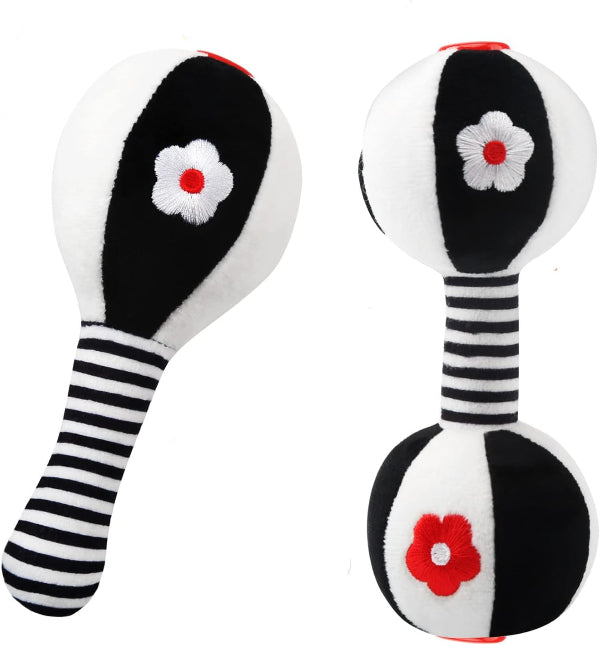 Joy Life High Contrast Baby Rattle Toys – Soft Sensory Gift for Newborns, Boys & Girls 0–12 Months