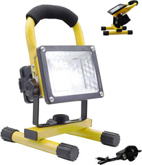 30W Rechargeable LED Work Lights - Waterproof Portable Floodlight for Outdoor Activities, Construction, Camping, and Hiking