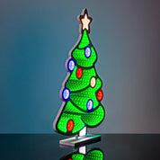 Multi-coloured LED Christmas tree decoration