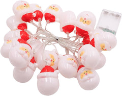 AWHAO Santa Claus Lights – 20 LED Battery-Powered Holiday Lighting for Winter Decor and Festive Celebrations