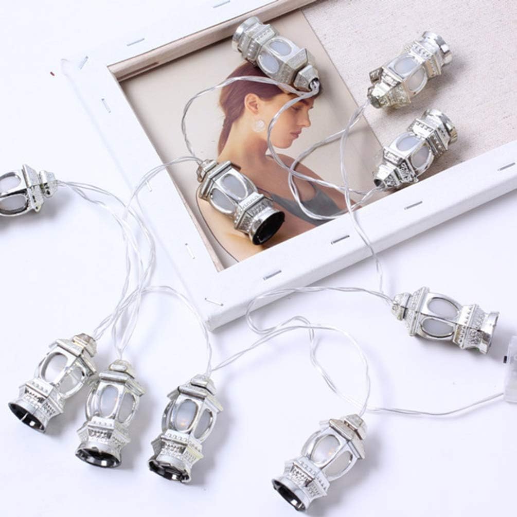 Ramadan Eid Lantern String Lights, Battery Powered LED Mubarak Decorative Lights for Home, Bedroom, Garden & Festival Parties