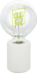 Paladone Minecraft Creeper Decorative LED Neon Bulb Lamp - E27 Glass Lightbulb, Officially Licensed Gamer Gift, Perfect for Bedrooms, Homes, Gaming Room Decor, Green
