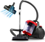 Akitas C10T Turbo Pet Hair Cylinder Vacuum Cleaner 850W Bagless for Cats & Dogs with German Wessel Werk 28cm Spinning Brush