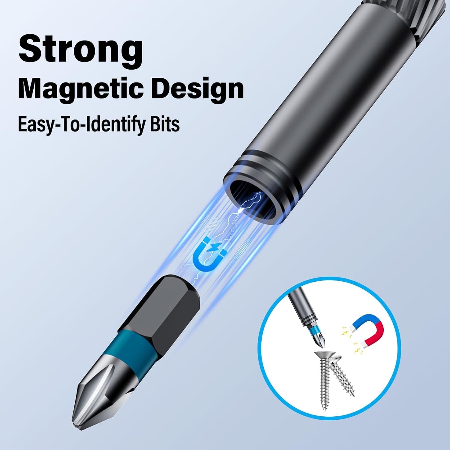 24 in 1 Magnetic Screwdriver Set, DIY Ratchet Screwdriver Set, Multi Magnetic Drive Tool with Detachable Ratchet Handle, Portable Tool Kit in Case for Home DIY, Computer, Electronics Repair