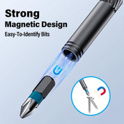 24 in 1 Magnetic Screwdriver Set, DIY Ratchet Screwdriver Set, Multi Magnetic Drive Tool with Detachable Ratchet Handle, Portable Tool Kit in Case for Home DIY, Computer, Electronics Repair