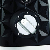 Richards Vector 4 Slice Toaster, High Gloss Geometric Design, Defrost and Reheat, Variable Width Slots, Removeable Crumb Tray, Black, 248131