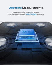 Elis Digital Body Weight Scales with High Precision Sensors | Bluetooth Body Composition Monitor with App