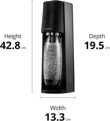 SodaStream Terra Sparkling Water Maker – Black – Quick Connect CO2 System – 60L