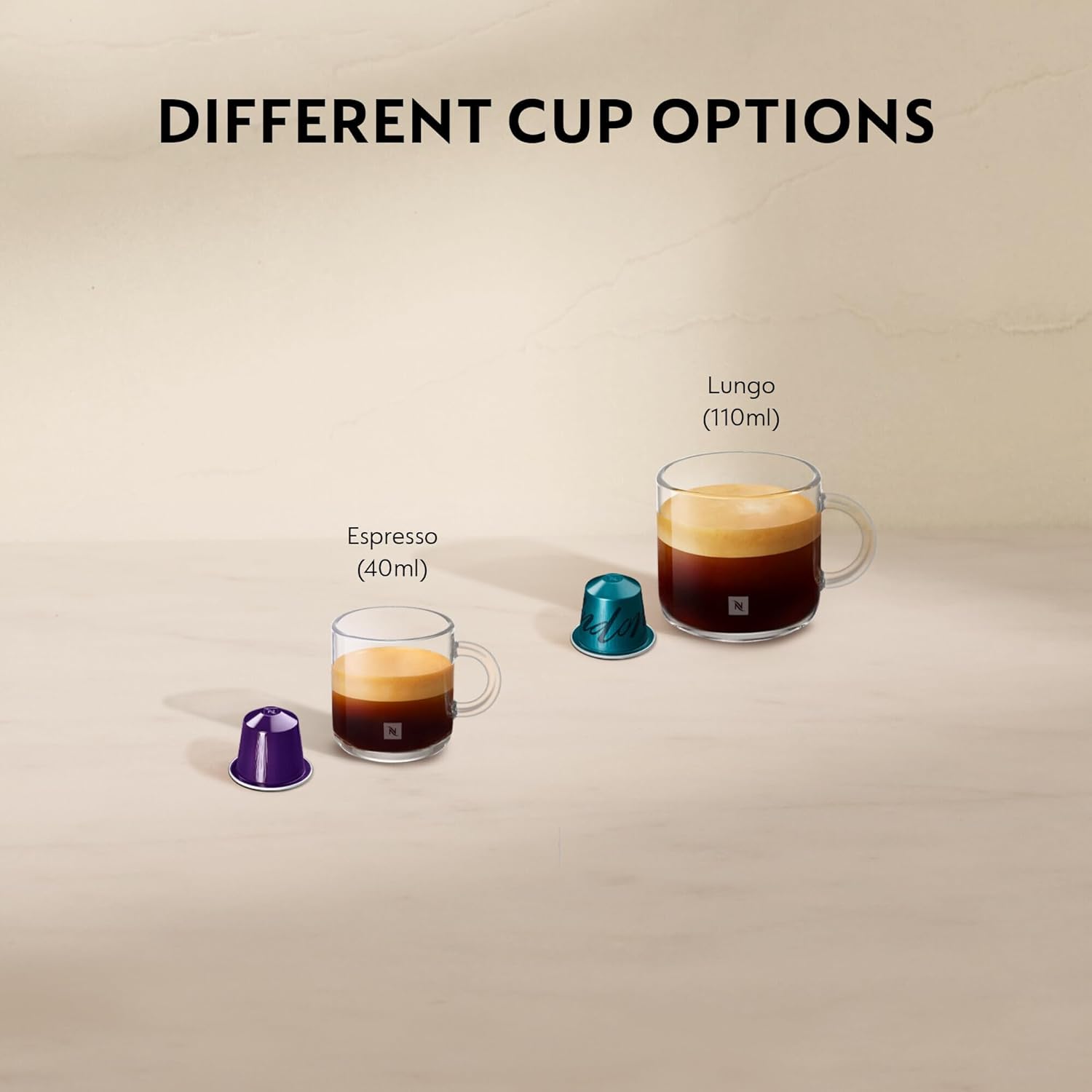 De'Longhi Nespresso CitiZ Coffee Machine – 19 Bar Espresso Maker for Original Pods, Compact Design, Pink (EN167.P)