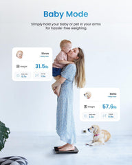 Elis Digital Body Weight Scales with High Precision Sensors | Bluetooth Body Composition Monitor with App