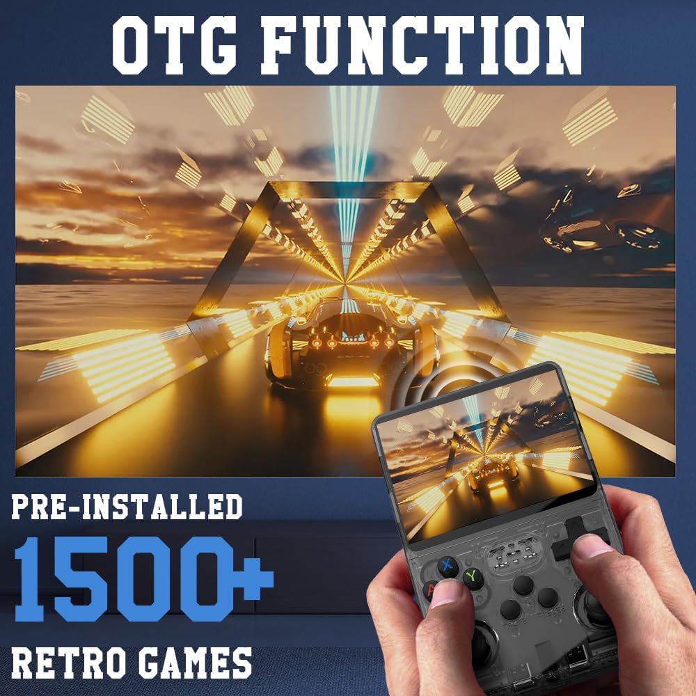 Retro R36S Handheld Game Console – 15,000+ Games, 3.5" Screen, 64GB, 3500mAh, Linux System