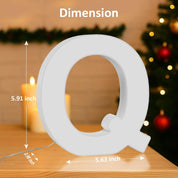 LED Letter Q USB Colour Changing Night Light