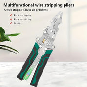 Professional Electrical Pliers,18-in-1 Multi Tool for Electricians | Wire Stripper,Cutter,Crimper,Cable Stripper Machine | Voltage Tester, Screwdriver | for DIY & Home Electrical Repairs,Pliers Tools