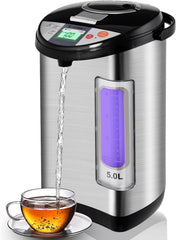 COSTWAY 5L Instant Hot Water Dispenser – 5 Temperature Settings, 3 Dispensing Methods, Rotating Base, Timer & Auto Shut-Off