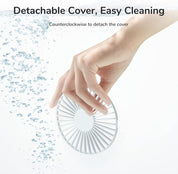 JISULIFE Handheld Fan with 20 Hours of Cooling, 4000mAh Battery, USB Rechargeable Portable Fan for Travel, Makeup, Concerts & Commute – Stay Cool Everywhere (White)