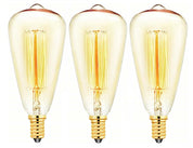 3 Pack ST48 Filament Bulbs 40W