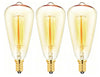 3-Pack E14 ST48 Vintage Edison Light Bulbs 40W, Dimmable Retro Filament Decorative Candle Bulbs, Warm White 2700K Small Edison Screw Light Bulbs, Perfect for Home & Commercial Lighting