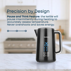 Smart Alexa Kettle 1.7L – Voice & App Control – Temperature Control, LED Display, Cool Touch, Keep Warm, 3000W – Black