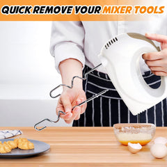 Hand Mixer Electric with 5 Speeds & Turbo – Includes 5 Stainless Steel Attachments for Baking, Whisking & Dough (CX-6613)