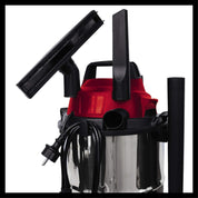 Einhell TC-VC 1815 S 1250W Wet & Dry Vacuum Cleaner – 15L Stainless Steel Tank, Blow Function, Car, Home & Workshop Use