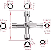 Tomario 7-in-1 Meter Key Box Opening Set - Zinc Alloy