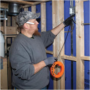 25-Foot Flat Steel Electrical Fish Tape with Slim Tip