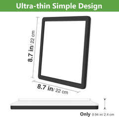 22cm Black LED Ceiling Light, 18W 1950LM Modern Square Flush Mount Fixture, Waterproof 3000K/4000K/6500K Lamp for Bathroom, Kitchen, Hallway, Bedroom, Porch, Toilet