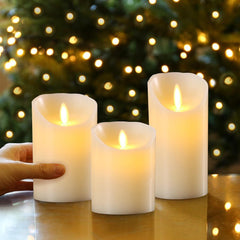 Crystals LED Candles, Flameless Candles Battery Operated Flameless led Tea Lights, 4