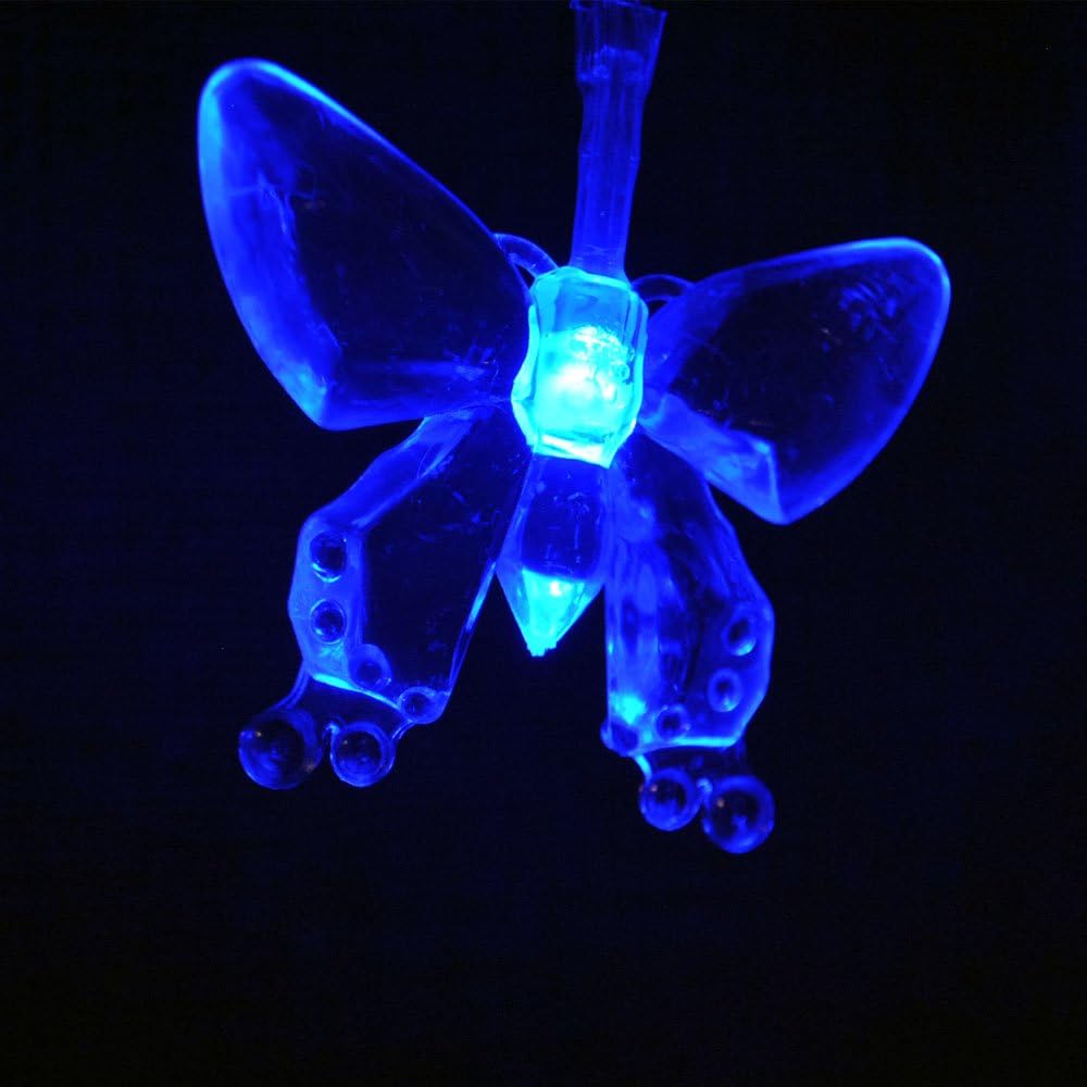 Battery Powered Butterfly LED Fairy Lights 40LEDs 4M (Pink)