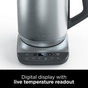 Ninja Perfect Temperature Kettle 1.7L – Rapid Boil, LED Display, Temperature Control & Keep Warm – Stainless Steel