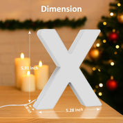 LED Letter X Colour Changing USB Night Light