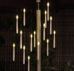 Magic Candles with Wand Remote : Battery: 10x Hanging Candles - White