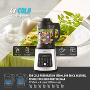 Blender & Soup Maker 2L – Perfectmix Cook with 10 Auto Programs, Smoothie Maker, Glass Jug, Removable Blades, Cleaning Brush