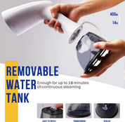 Handheld Clothes Steamer 30g/min 400ml Tank