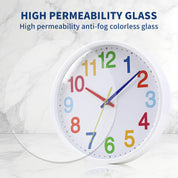 “8.5'' Silent Non-Ticking Wall Clock – Modern Quartz Battery Operated Home Decor”