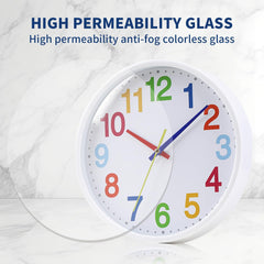 “8.5'' Silent Non-Ticking Wall Clock – Modern Quartz Battery Operated Home Decor”