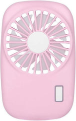 Handheld Mini Powerful Small Fan Personal Portable Fan Speed Adjustable USB Rechargeable Cooling for Kids Girls Woman Home Office Outdoor Travel(pink)
