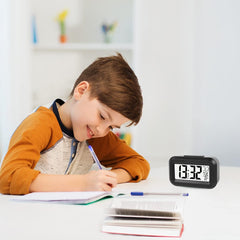 LED Digital Alarm Clock – Adjustable Snooze, Temperature, Date, Timer, 12/24H, Portable