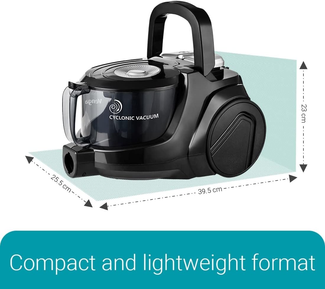 Venga 700W Bagless Cylinder Vacuum Cleaner