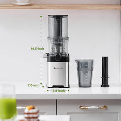 Cold Press Juicer Machine 126mm Large Chute Stainless Steel