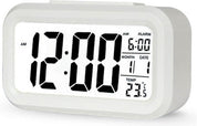 LED Digital Alarm Clock – Large LCD Display, Snooze, Temperature, Smart Brightness