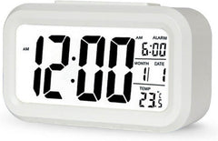 LED Digital Alarm Clock – Large LCD Display, Snooze, Temperature, Smart Brightness