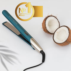 Advanced Coconut Therapy Hair Straightener with Micro-Conditioners & Heat Sensor 150–230°C