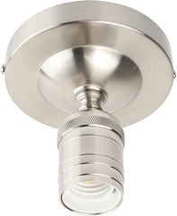 Brushed Industrial Ceiling Pendant Light, One-Head E27 Hanging Lamp Without Shade, Modern Loft Style for Kitchen, Bedroom, Hallway