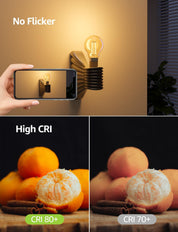B22 A-Rated LED Filament Bulb 3.8W 2700K Clear 4 Pack