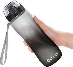 50ml/25oz Tritan Water Bottle – Leakproof BPA-Free Bottle with Straw & Time Markings