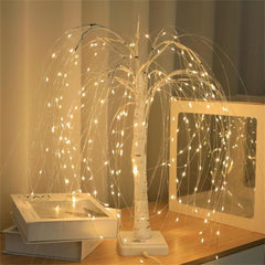 LED Willow Tree Table Lights with 192 LEDs, 20 Inch Decorative Branch Lamp with 8 Lighting Modes for Home and Event Décor