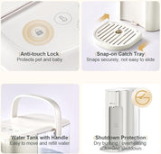 3L Instant Hot Water Dispenser – 6 Temp Settings (45–90°C), 5 Volume Options, Auto Clean, Child Lock, LED Night Light