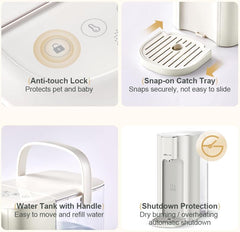 3L Instant Hot Water Dispenser – 6 Temp Settings (45–90°C), 5 Volume Options, Auto Clean, Child Lock, LED Night Light