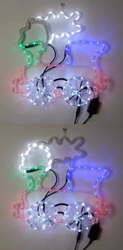 LED Rope Train Light - Multi-Coloured, Adjustable speed control, flexible, 	Mains Powered
